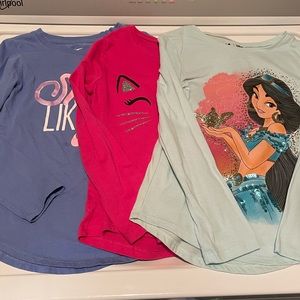 Lot of 3 girls long sleeves